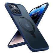 Husa pentru iPhone 15 Pro Max - Torras Ostand MagSafe Series - Navy Blue