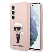 Husa pentru Samsung Galaxy S23 - Karl Lagerfeld Silicone - Pink Ikonik