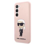 Husa pentru Samsung Galaxy S23 - Karl Lagerfeld Silicone - Pink Ikonik