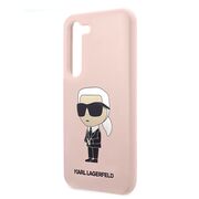 Husa pentru Samsung Galaxy S23 - Karl Lagerfeld Silicone - Pink Ikonik