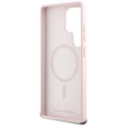 Husa pentru Samsung Galaxy S25 Ultra - Karl Lagerfeld Silicone Double Heads - Pink