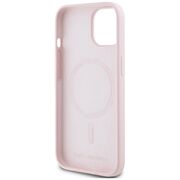 Husa Karl Lagerfeld pentru iPhone 15 Silicone MagSafe, Karl&Choupette, roz