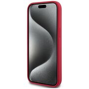 Husa Karl Lagerfeld pentru iPhone 15 Silicone MagSafe, Karl&Choupette, rosu