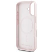Husa Karl Lagerfeld pentru iPhone 16 Silicone MagSafe, Karl&Choupette Head, roz