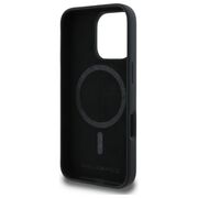 Husa Karl Lagerfeld pentru iPhone 16 Pro Max Silicone MagSafe, Karl&Choupette Head - negru
