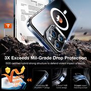 Husa pentru iPhone 15 Pro Max - Torras Diamond MagSafe Series - Clear