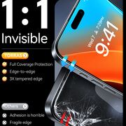 Folie pentru iPhone 16 Plus - Torras GlassGo Install Master - Black
