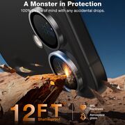 Folie Camera pentru iPhone 16 / iPhone 16 Plus - Torras Lensguard Camera Protector - Black