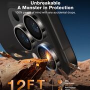 Folie Camera pentru iPhone 16 Pro / iPhone 16 Pro Max - Torras Lensguard Camera Protector - Titanium Grey