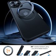 Husa pentru iPhone 15 Pro Max - Torras Ostand Pro MagSafe Series - Negru