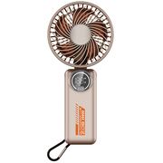 Ventilator Portabil Elegant AX10 – Ecran Digital, 3 Viteze, Autonomie extinsa, acumulator reincarcabil USB-C 3600mAh, design compact - bej