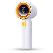 Ventilator Portabil personal Sea Breeze – 100 Trepte Viteza, Afișaj LED, Reglaj Fin, Reincarcabil USB-C, Design Compact - Alb