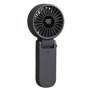 Ventilator Portabil Mini Hand pliabil – 100 Trepte Viteza, 5400 RPM, Ecran Digital LED, reincarcabil USB-C, Design Elegant si control total al fluxului de aer - negru