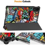 Husa pentru  Xiaomi Redmi Pad 2 tip stand functie sleep/wake-up, protectie 360 - Graffiti