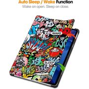 Husa pentru  Xiaomi Redmi Pad 2 tip stand functie sleep/wake-up, protectie 360 - Graffiti