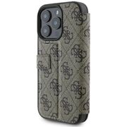 Husa pentru iPhone 16 Pro - Guess Book 4G - Brown
