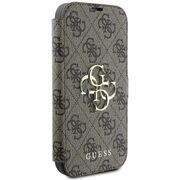 Husa pentru iPhone 16 Plus - Guess Book 4G - Brown