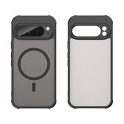 Husa pentru  Google Pixel 9 Pro cu protectie pentru lentile si MagSafe EasyCharge, Ghost Series Anti-ingalbenire, frosted - Negru