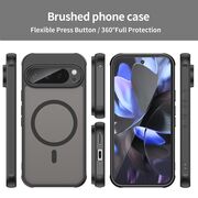 Husa pentru  Google Pixel 9 Pro cu protectie pentru lentile si MagSafe EasyCharge, Ghost Series Anti-ingalbenire, frosted - Negru