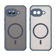 Husa pentru  Google Pixel 9A cu protectie pentru lentile si MagSafe EasyCharge, Ghost Series Anti-ingalbenire, frosted - Albastru
