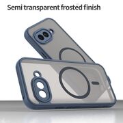 Husa pentru  Google Pixel 9A cu protectie pentru lentile si MagSafe EasyCharge, Ghost Series Anti-ingalbenire, frosted - Albastru