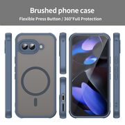 Husa pentru  Google Pixel 9A cu protectie pentru lentile si MagSafe EasyCharge, Ghost Series Anti-ingalbenire, frosted - Albastru