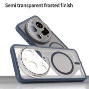 Husa pentru  Xiaomi 15 Ultra cu protectie pentru lentile si MagSafe EasyCharge, Ghost Series Anti-ingalbenire, frosted - Albastru