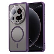 Husa pentru  Xiaomi 15 Ultra cu protectie pentru lentile si MagSafe EasyCharge, Ghost Series Anti-ingalbenire, frosted - Mov