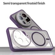 Husa pentru  Xiaomi 15 Ultra cu protectie pentru lentile si MagSafe EasyCharge, Ghost Series Anti-ingalbenire, frosted - Mov
