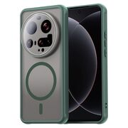 Husa pentru  Xiaomi 15 Ultra cu protectie pentru lentile si MagSafe EasyCharge, Ghost Series Anti-ingalbenire, frosted - Verde