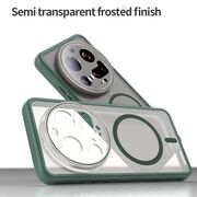 Husa pentru  Xiaomi 15 Ultra cu protectie pentru lentile si MagSafe EasyCharge, Ghost Series Anti-ingalbenire, frosted - Verde