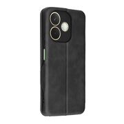 Husa tip carte pentru Oppo A5 Pro 5G Smart Wallet fata - spate protectie 360 - Negru