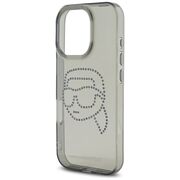 Husa pentru iPhone 16 Pro - Karl Lagerfeld IML Rhinestones - Karl Head