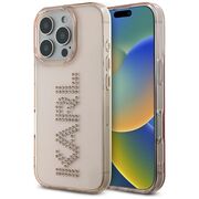 Husa pentru iPhone 16 Pro - Karl Lagerfeld IML Rhinestones - Pink Logo