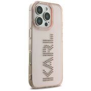 Husa pentru iPhone 16 Pro - Karl Lagerfeld IML Rhinestones - Pink Logo