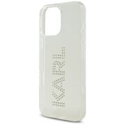 Husa pentru iPhone 16 Pro - Karl Lagerfeld IML Rhinestones - Transparent Logo