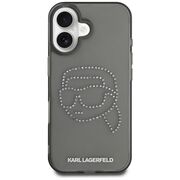 Husa pentru iPhone 16 - Karl Lagerfeld IML Rhinestones - Karl Head