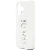 Husa pentru iPhone 16 - Karl Lagerfeld IML Rhinestones - Transparent Logo