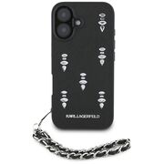 Husa pentru iPhone 16 - Karl Lagerfeld Saffiano  - Crystals & Charm