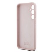 Husa pentru Samsung Galaxy S23 FE - Karl Lagerfeld Silicone - Pink Choupette Metal Pin