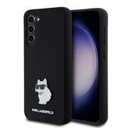 Husa pentru Samsung Galaxy S23 Plus - Karl Lagerfeld Silicone - Choupette Metal Pin