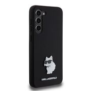 Husa pentru Samsung Galaxy S23 Plus - Karl Lagerfeld Silicone - Choupette Metal Pin