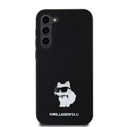 Husa pentru Samsung Galaxy S23 Plus - Karl Lagerfeld Silicone - Choupette Metal Pin
