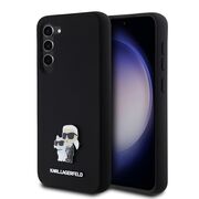 Husa pentru Samsung Galaxy S23 Plus - Karl Lagerfeld Silicone - Karl&Choupette Metal Pin