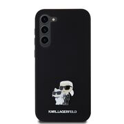 Husa pentru Samsung Galaxy S23 Plus - Karl Lagerfeld Silicone - Karl&Choupette Metal Pin