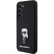 Husa pentru Samsung Galaxy S23 Plus - Karl Lagerfeld Silicone - Ikonik Metal Pin
