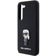 Husa pentru Samsung Galaxy S23 Plus - Karl Lagerfeld Silicone - Ikonik Metal Pin