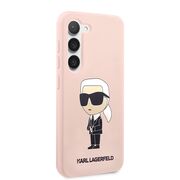 Husa pentru Samsung Galaxy S23 Plus - Karl Lagerfeld Silicone - Pink Ikonik