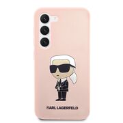 Husa pentru Samsung Galaxy S23 Plus - Karl Lagerfeld Silicone - Pink Ikonik