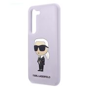 Husa pentru Samsung Galaxy S23 Plus - Karl Lagerfeld Silicone - Purple Ikonik